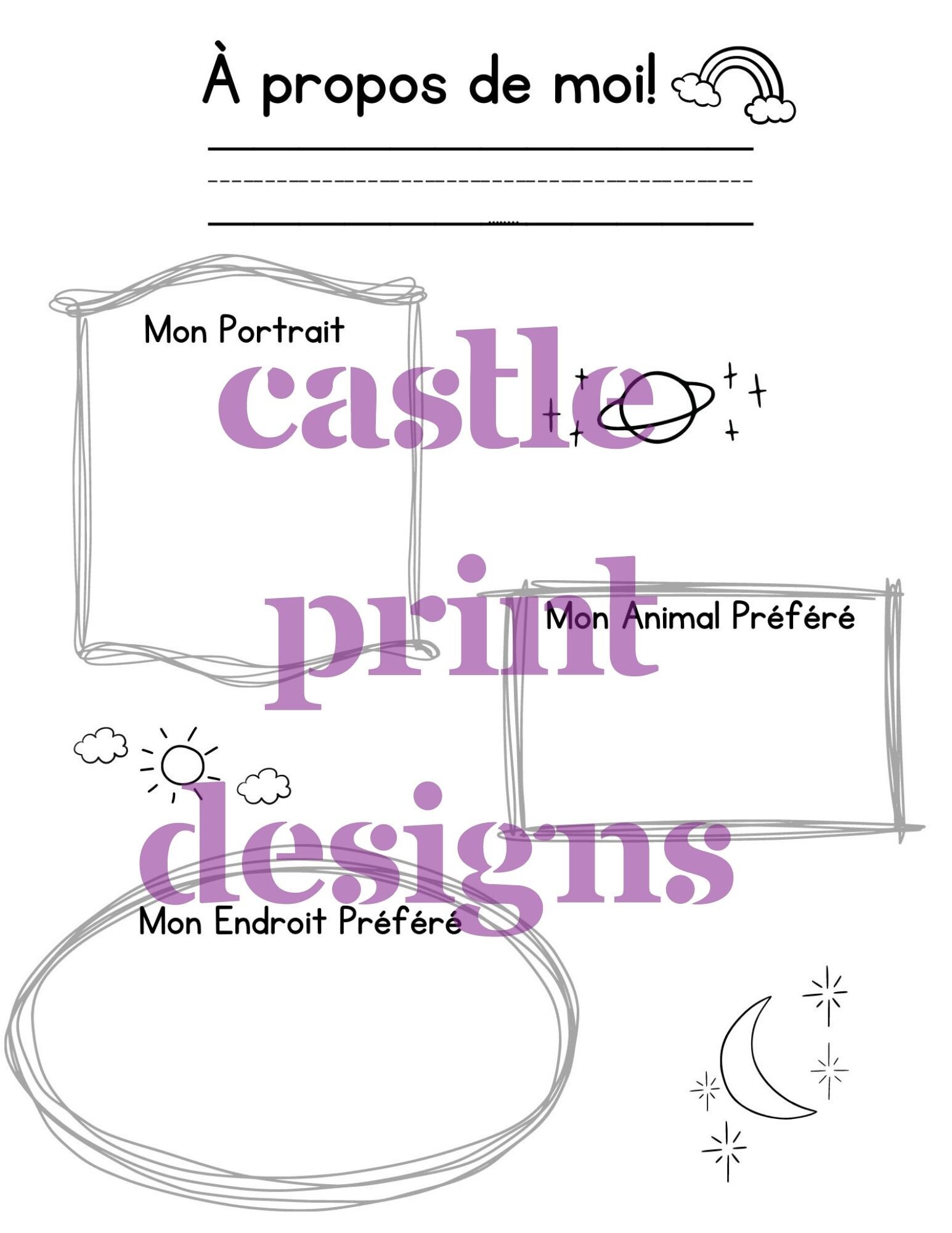 Grade 1 Worksheets in French - Etsy