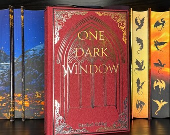One Dark Window Hardcover Rebind | The Shepherd King Book One with Silver Holographic Vinyl
