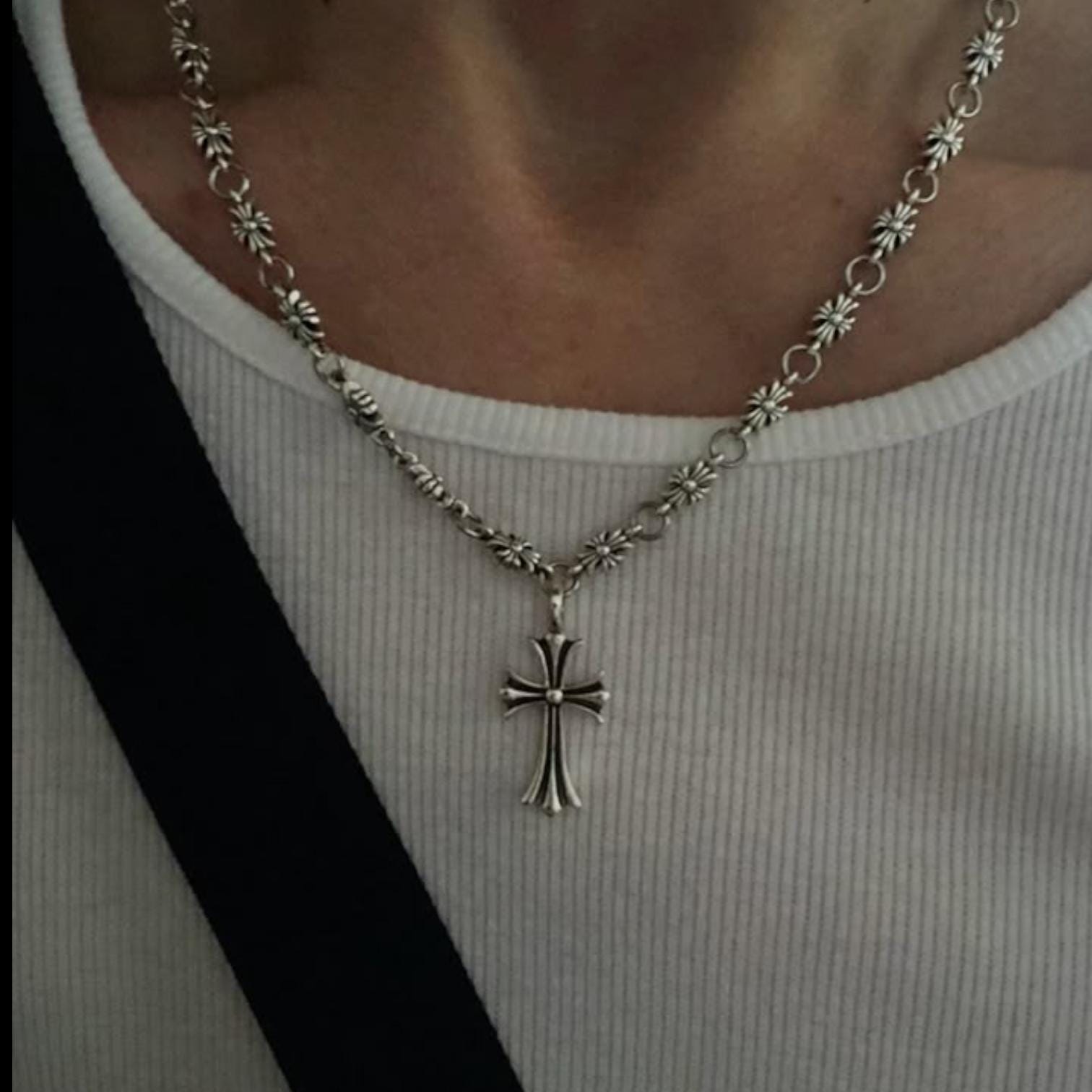Kette Anhänger Herz Kreuz Anker Vergoldet Halskette Motive