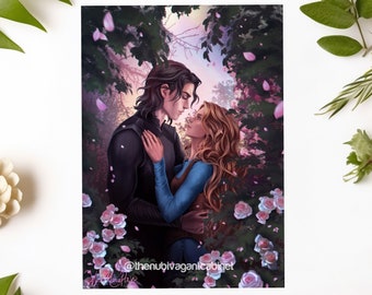 Vhalla and Aldrik - Officially Licensed - Premium Print - Inspired by Air Awakens, by Elise Kova