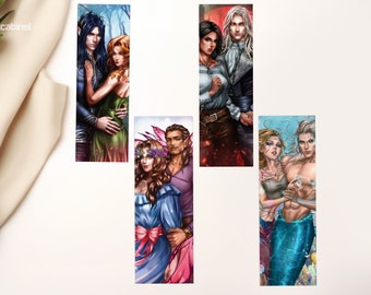 Married to Magic Couples/ Vhalla and Aldrik Bookmark Bundle - Officially Licensed Art - Inspired by Married to Magic books, by Elise Kova