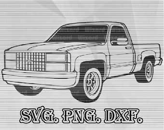 93 Silverado 545, Square Body Silverado 1993 1500 SS Chevrolet Sport Truck Classic American PNG SVG, cut file, Illustration Vector silverado