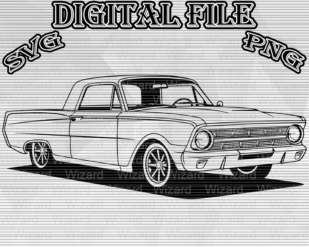FORD FALCON RANCHERO 1962 Truck Classic American Png Svg, Cut File ...