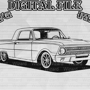 FORD FALCON RANCHERO 1962 Truck Classic American Png Svg, Cut File ...