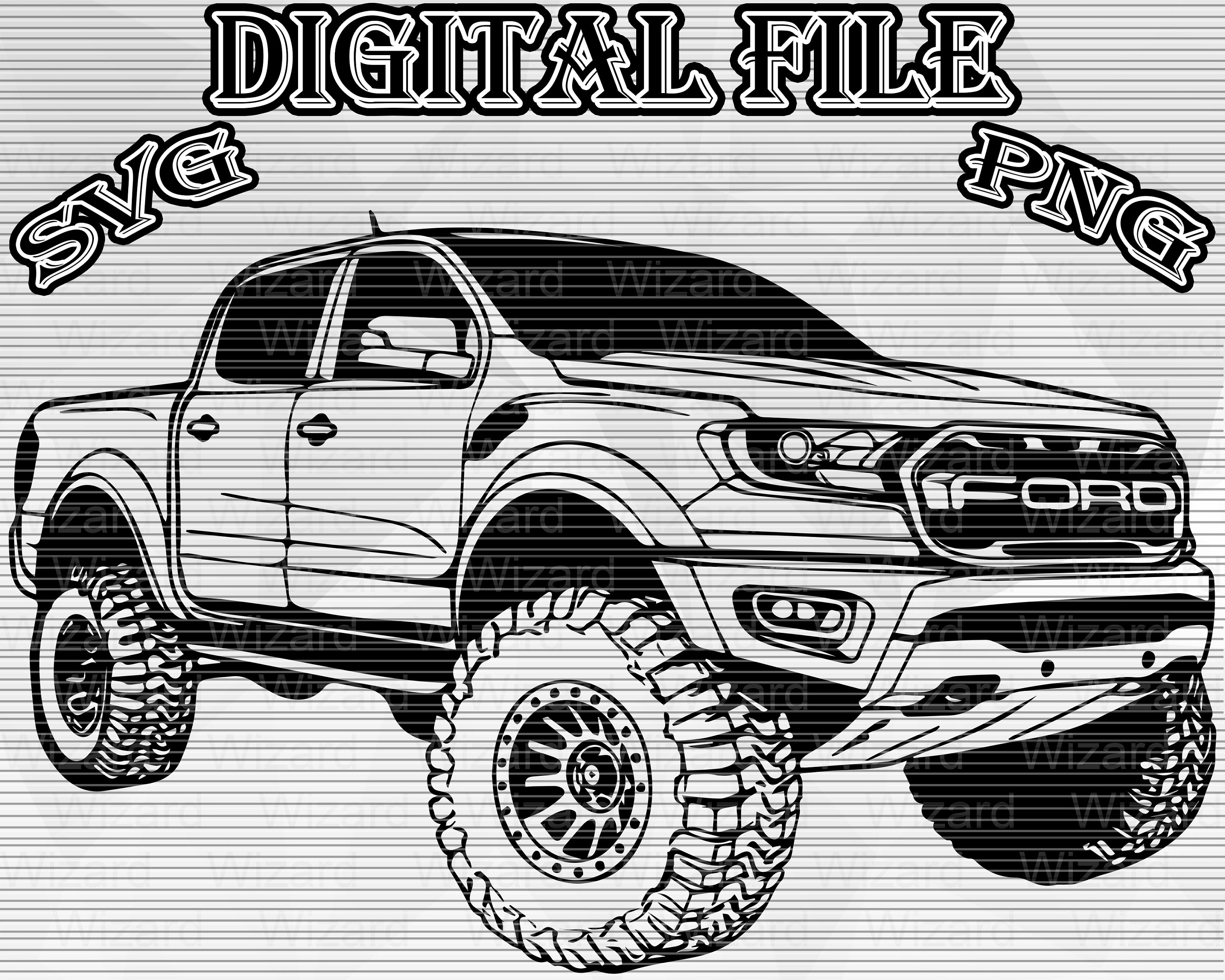 ford ranger truck drawings