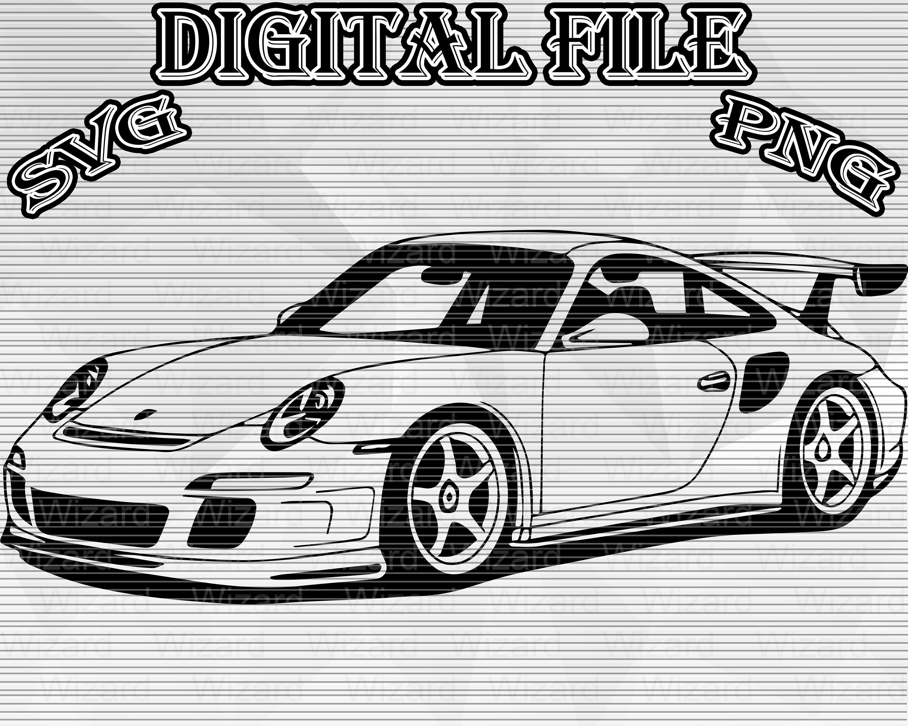 porsche-911-gt3-rs-svg-png-vector-art-illustration-drawing-46-off