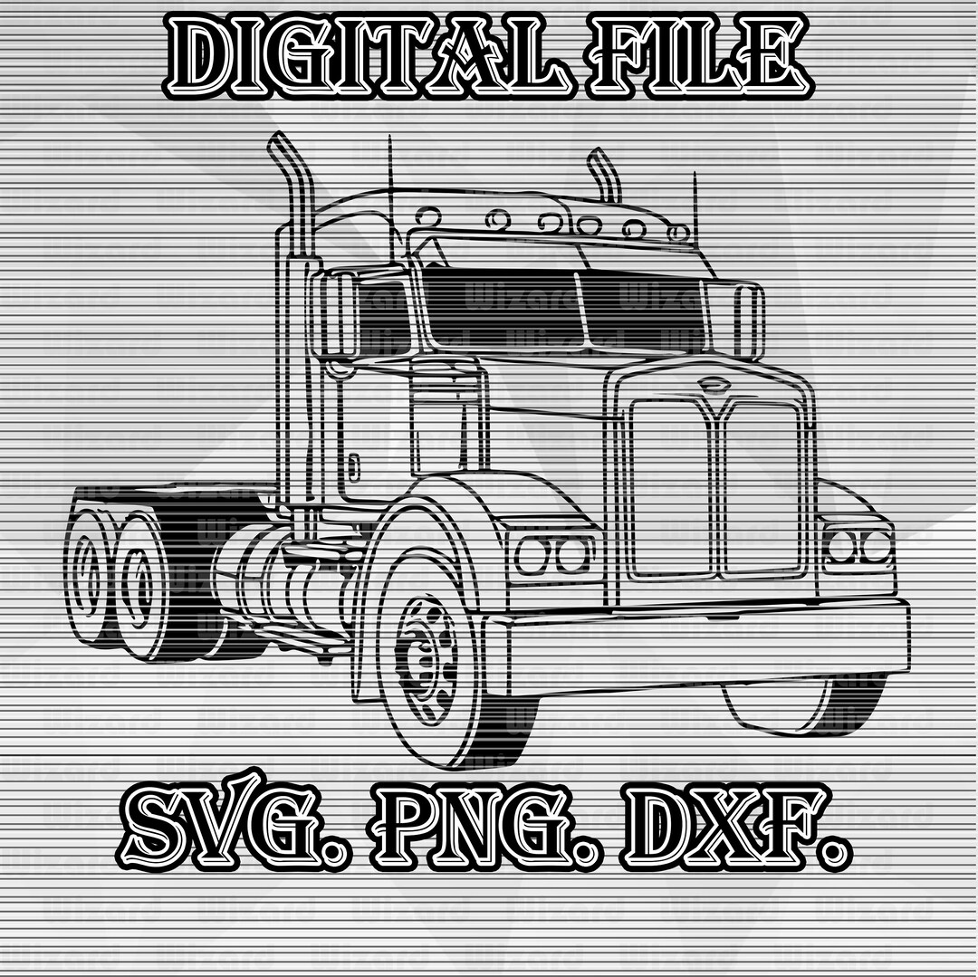 Mack Truck SVG, Mack Truck PNG, Truck Vector Art,big Truck Illustration