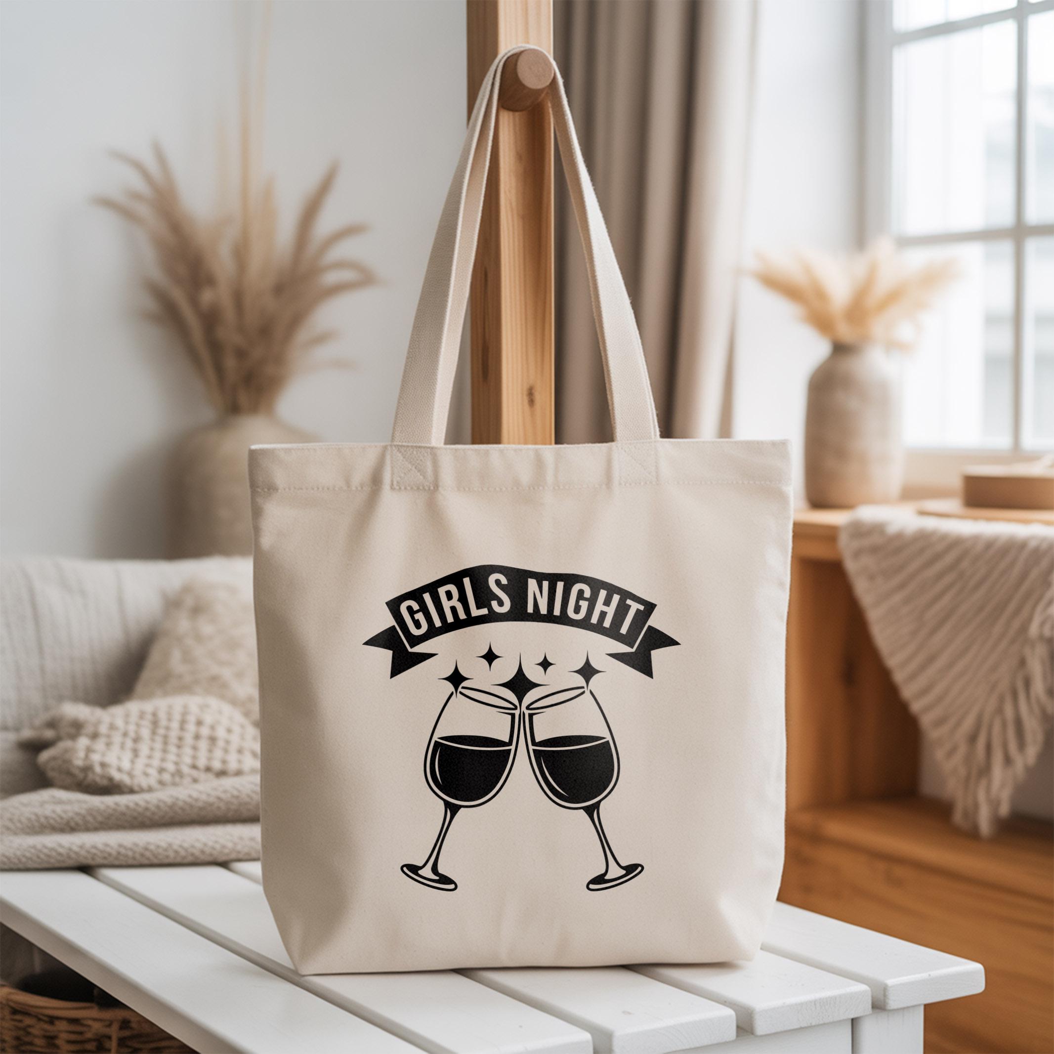 Girls Night SVG: Black Wine Glass Cheers Design - Etsy