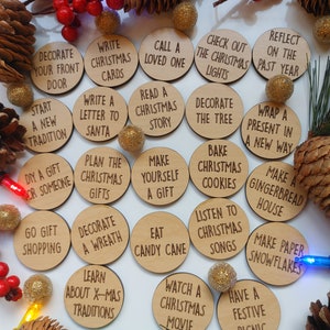 Advent Tokens, Christmas Tokens, 24 days of Christmas, Christmas Tradition Tokens, Holiday present, Family present, Family Traditions