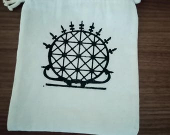 Hittite Sun pouch, personalized coin pouch,