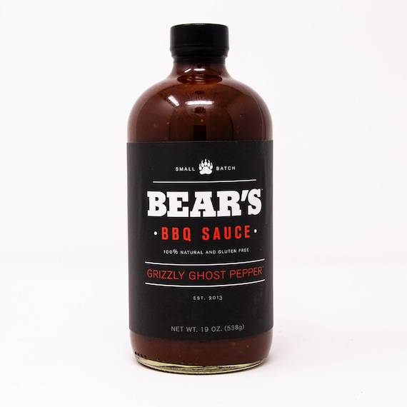 Grizzly Ghost Pepper BBQ Sauce Etsy