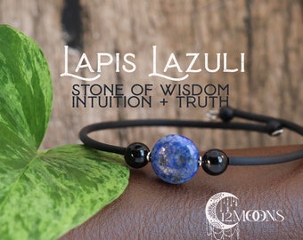 Blue Lapis Lazuli Recovery Bracelet Gemstone Sobriety Milestone Bracelet Stackable Bounce Back Bracelet Addiction Recovery Gemstones USA