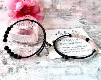 Couples Magnetic Bracelets,Distance Bracelets,Couples Bracelets,Couples Jewelry,Friendship Bracelets,Matching Bracelets,Duo Bracelet,USA