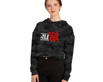 Sudadera corta con capucha #TheSet para mujer