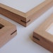 Handmade Solid Oak Wood Picture Frame | Gallery Style, Spline ...