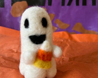 Cute Ghost with Candy Corn