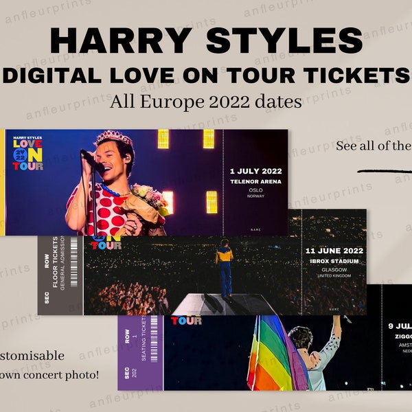 Harry Styles Love On Tour Tickets Germany Harry Styles Love on Tour Ticket - Etsy