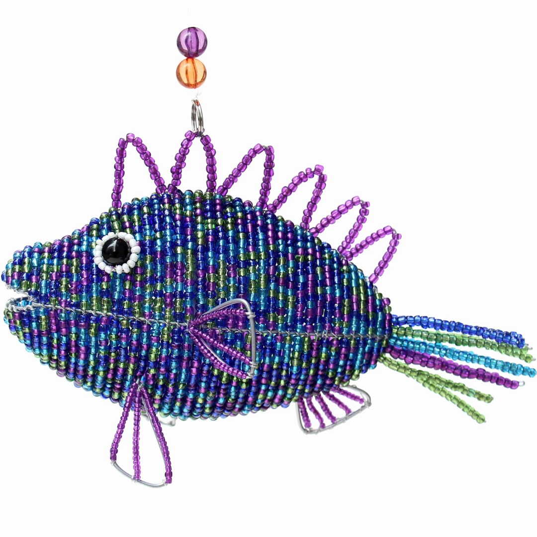 Beaded Fish Rack Speckle Fish - Etsy