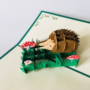Hérissons, cartes 3D, cartes pop-up, cartes de vœux, cartes de vœux