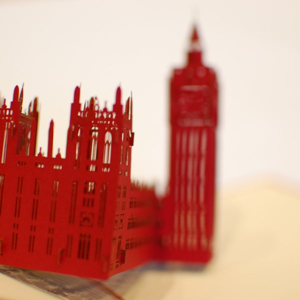 Big Ben, folding card / 3D card / pop-up