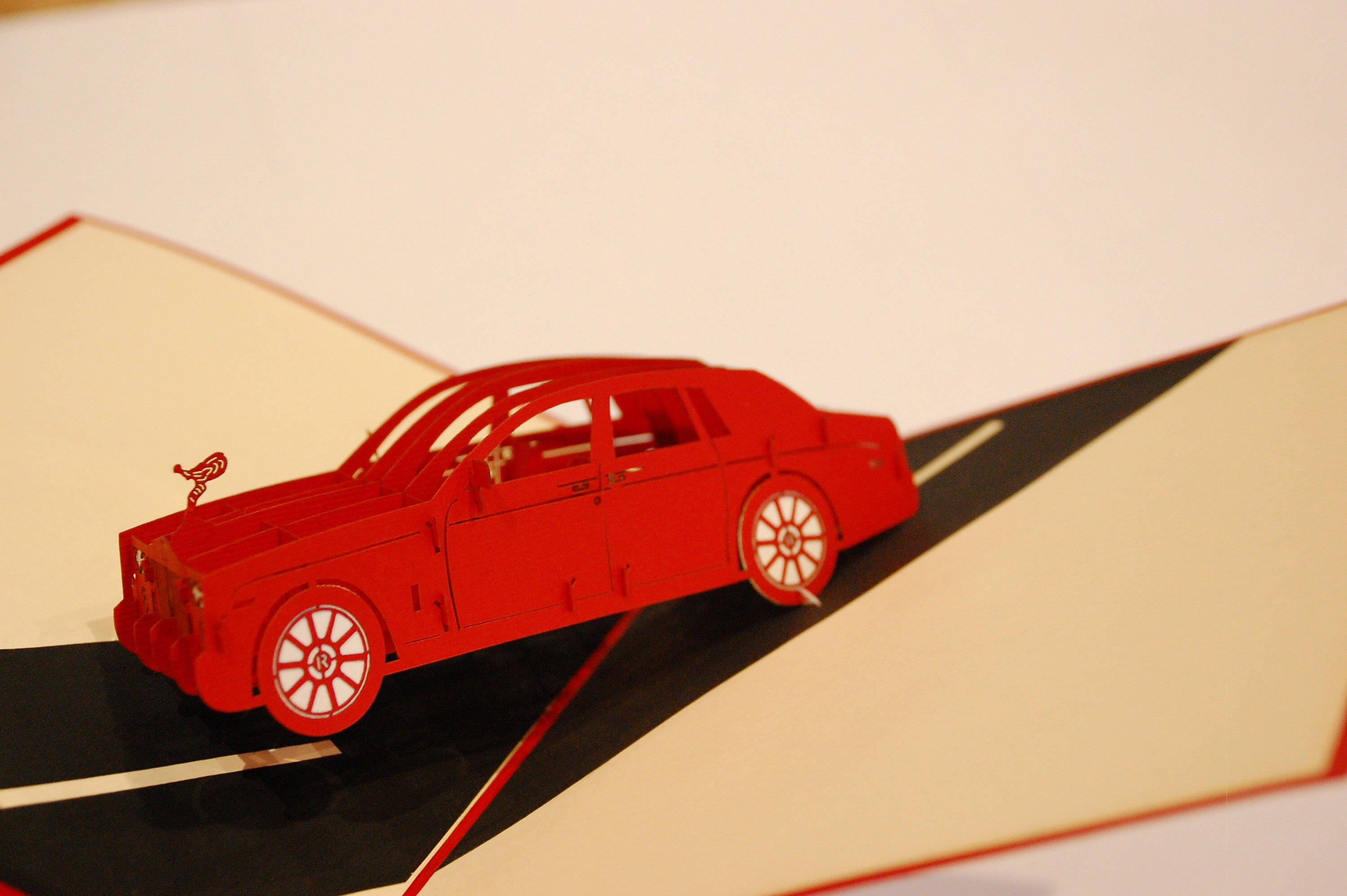RollsRoyce Car 3d Pop up Card Birthday Congratulations BlankNew  CarDriving Test sku109