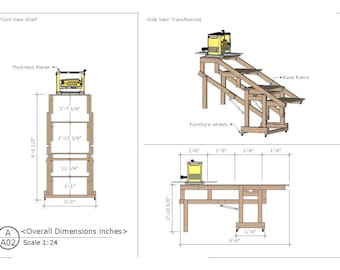 Convertible Table Shelf Plans: DIY Garage Workbench (PDF)