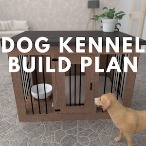 Dog Kennel DIY Plans - Beginner Wooden Dog Crate Build Guide PDF, Step-by-Step Woodworking Plans for Easy Assembly