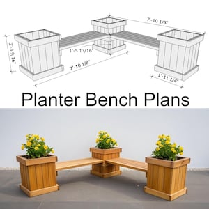 Plannen voor doe-het-zelf plantenbak - houtbewerkingsproject voor beginners | Pdf direct downloaden