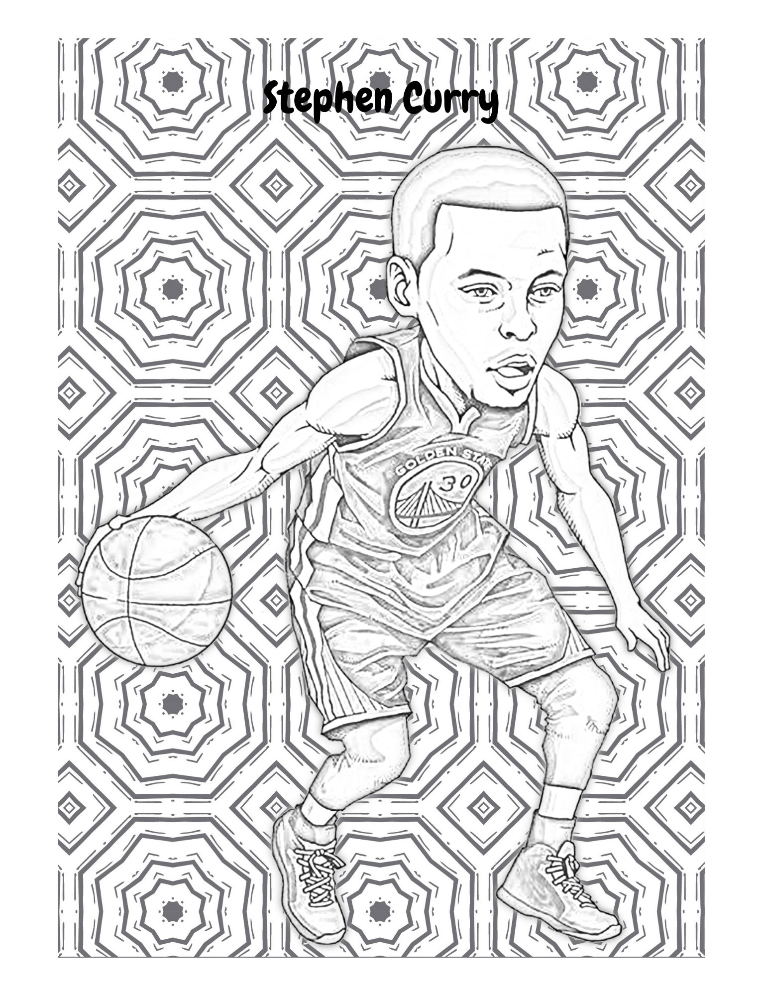 NBA Legends Coloring Book Vol. 1. Caricatures and Drawings of -  Norway