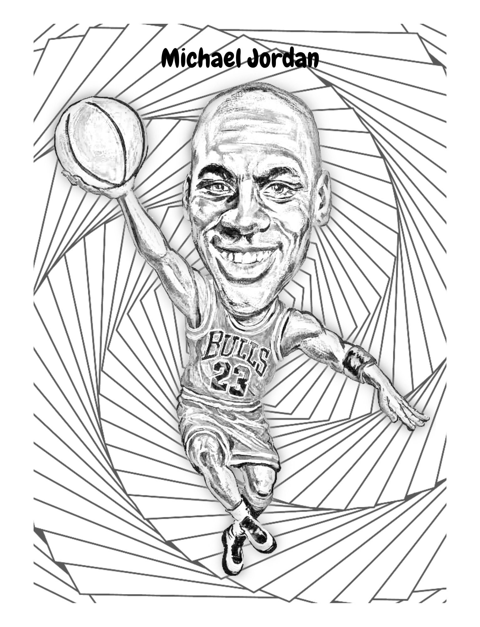 NBA Legends Coloring Book Vol. 1. Caricatures and Drawings of -  Norway