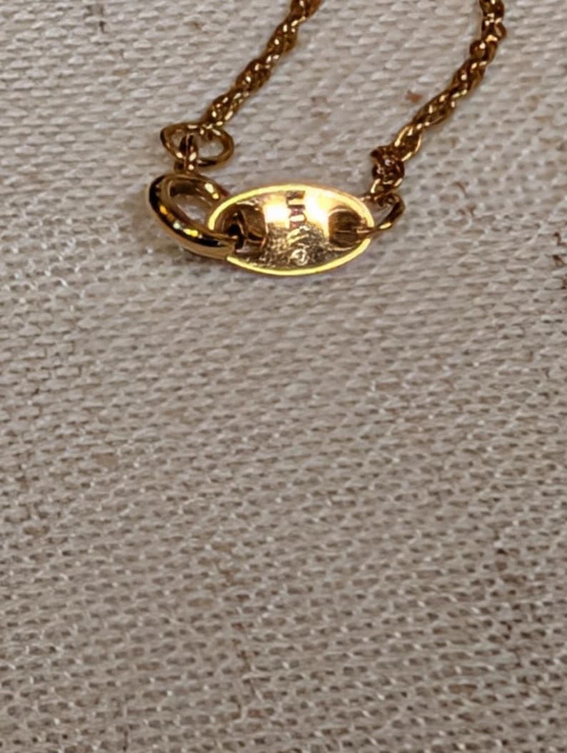 Vintage 1994 AVON KIDS 'Angel Birthstone Necklace - October image 5