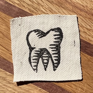 Teeth Patch Bone Patch Spine Patch Crust Punk Patches Goth Patches
