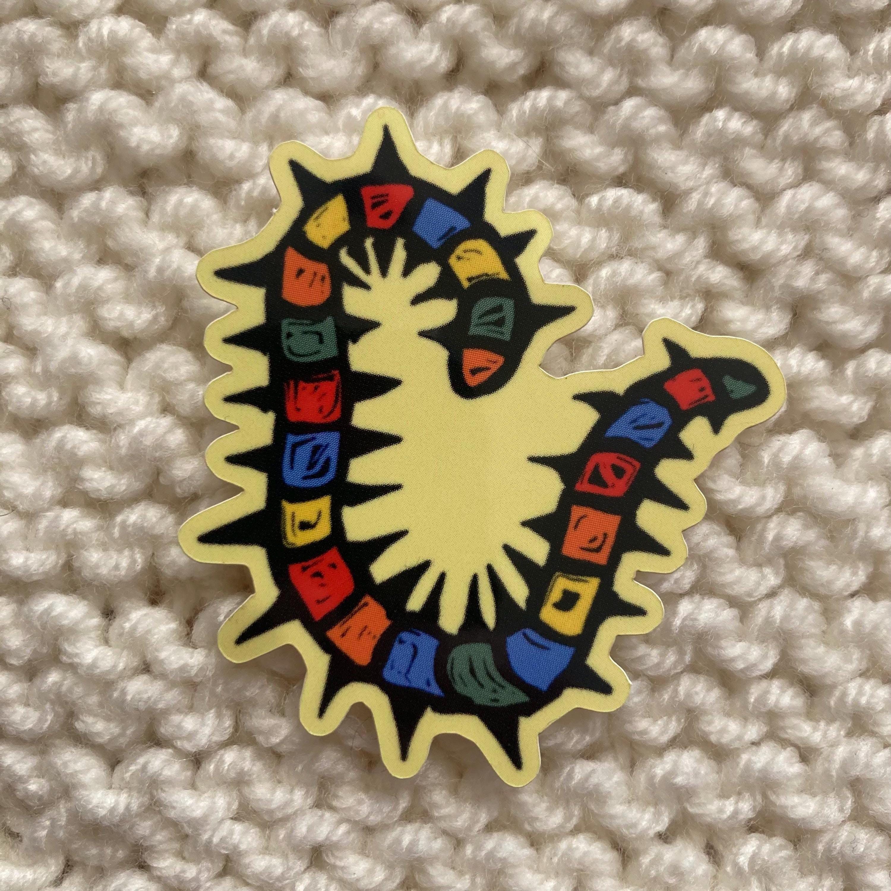Religious Bugcore Colorful Bug Friends Vinyl Sticker Pack | Rainbow Entomology Clown ...