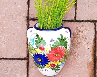 Mezza Pigna H Cm 30 Porta Vaso In Ceramica Di Caltagirone Fatta A Mano - Foto 5