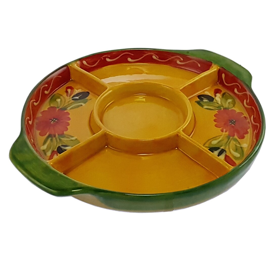 Five Compartments Tapas Serving Dish 21 Cm New Traditional Etsy