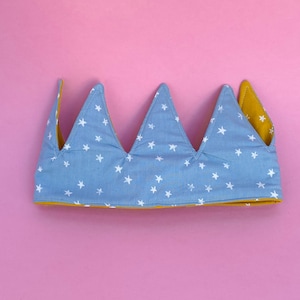 Fabric Crown | Birthday Crown | Dress Up | Easter Basket Gift | Pretend Play | Reversible Crown