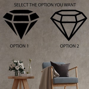 Diamond Wood Wall Art, Geometric Home Decor, Room Decor Aesthetic Minimalist