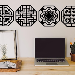 Korean Wall Art Set, Asian Wall Art Traditional, Korean Friends Gifts