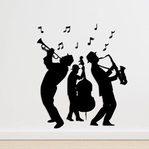 Jazz Wood Wall Decor, New Orleans Jazz Fest, Teen Room Decor, Blues accessory, Gift for Artist
