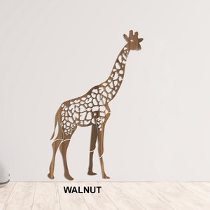 Wooden Giraffe Safari Wall Decor, African Animal Nursery Wall Art, Extra Large Wood Kids Room Decor, Boy Room Decor, Gift for Baby Shower