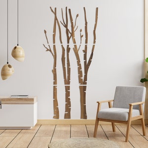 Decorazione da parete in legno di grande albero, decorazione da parete con ramo, elegante insegna da parete, regalo per gli amanti della natura, decorazione natalizia della fattoria in legno