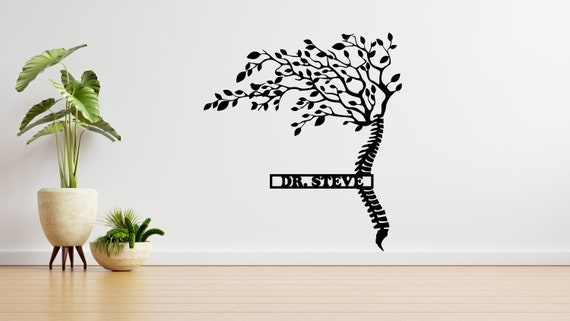 Personalized Chiropractic Sign, Medical Wall Art, Custom Chriropractor Decor, Chiropractor Grad Gift Idea