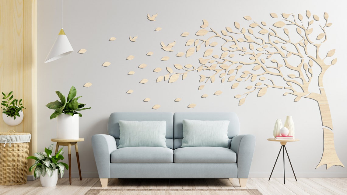 Tree Wood Wall Decor Tree of Life Large Tree Wall Art Oak Etsy