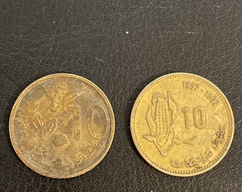 10 Moroccan cents - 1987