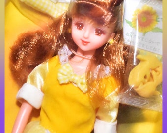 Vtg Takara Japan JENNY Calendar Girl Birthday Sunflower Fashion Doll 11" Barbie