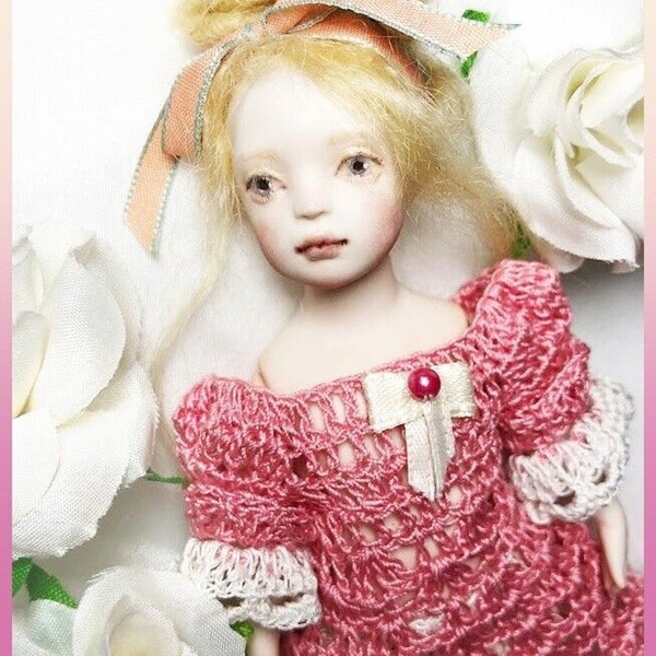 6" OOAK Artist BJD Bisque Art Doll Mignonette Miniature yurikaDOLL Japan 15cm