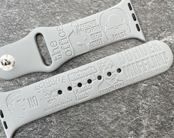The Office US Engraved Strap for Apple Watch: Dunder Mifflin Strap