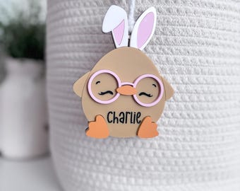 Personalized Easter Basket Tag | Kids Easter Gift | Easter Name Tag | Custom Easter Tag | Personalized Easter Tag | Easter Decor | Chick Tag