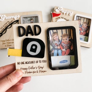 Father's Day Fridge Photo Magnet Father's Day Gift Gift for Dad Gift for Grandpa Photo Frame Photo Magnet Personalized Gift image 5