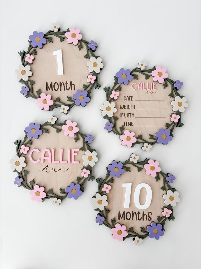 floral-monthly-milestones-and-birth-stat-signs-birth-announcement